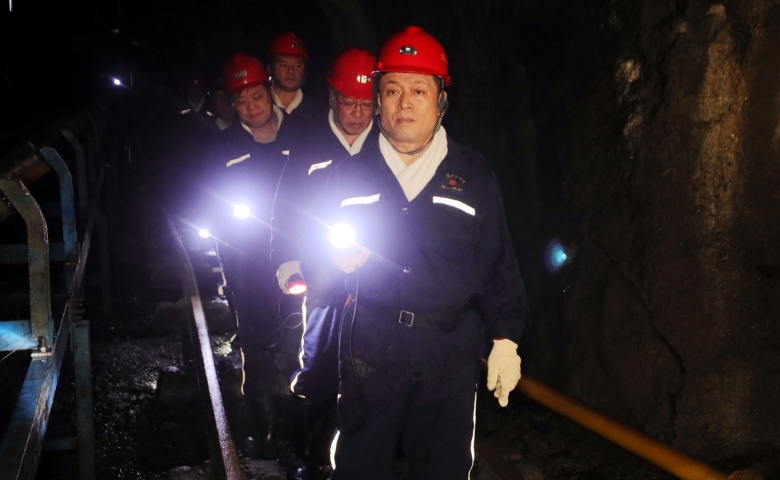 鮑衍勝到新嶺礦、鳥(niǎo)山礦調(diào)研檢查工作